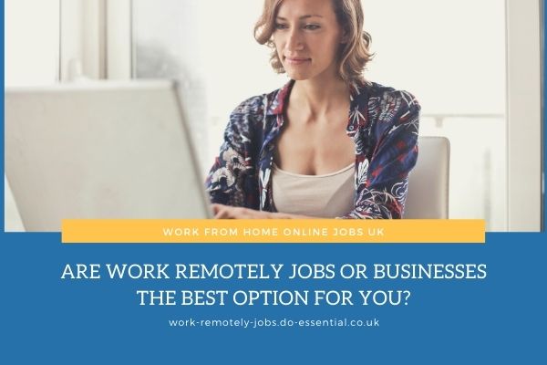 Work remotely jobs